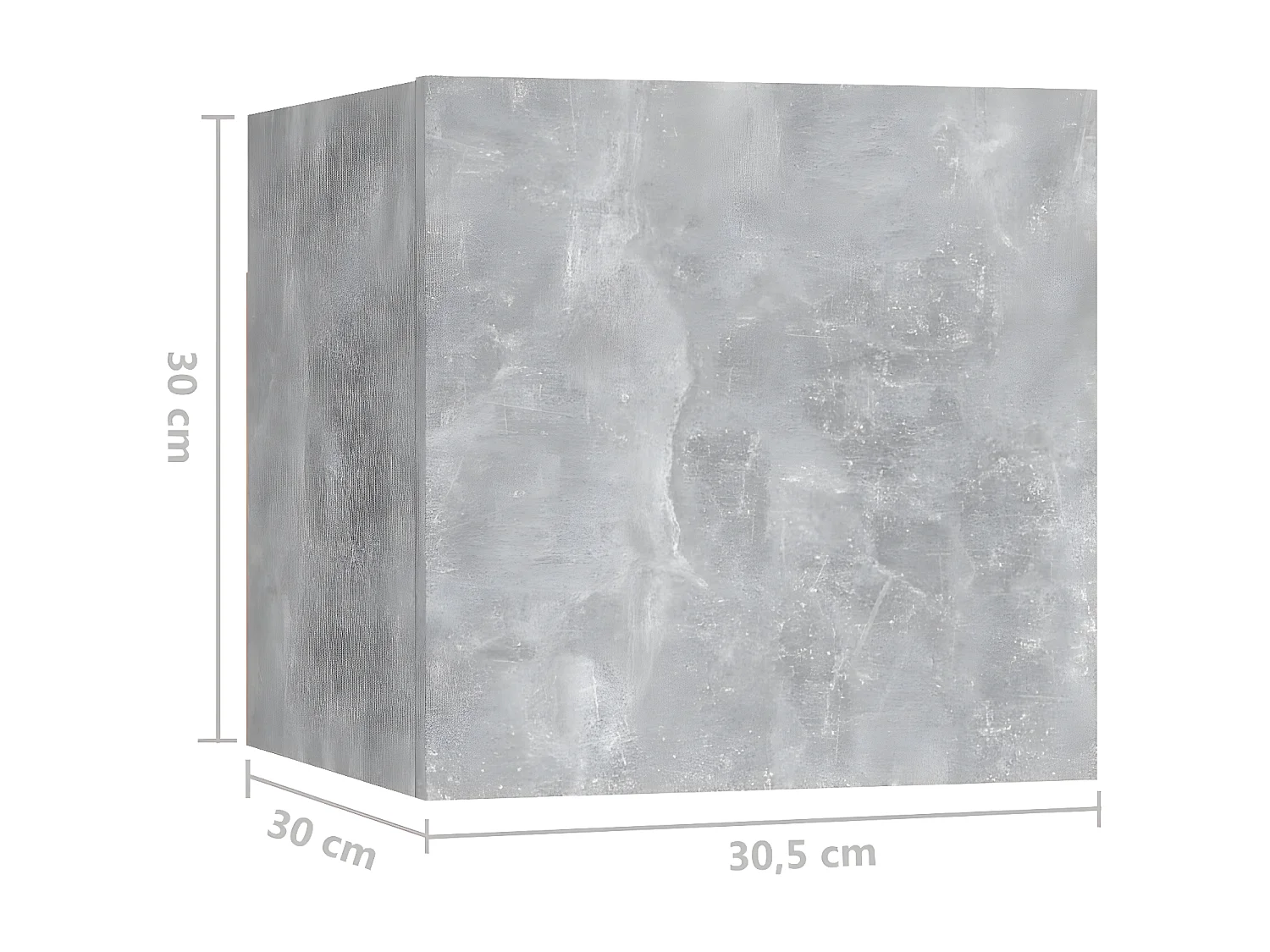 Ensemble de meuble TV 8 pcs Gris béton Aggloméré