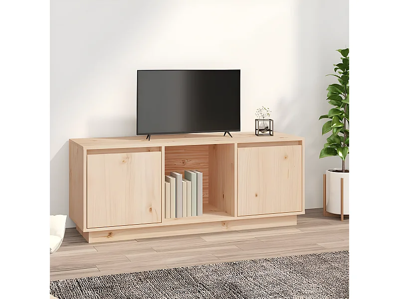 Mobile TV 110,5x35x44 cm Legno di pino massiccio
