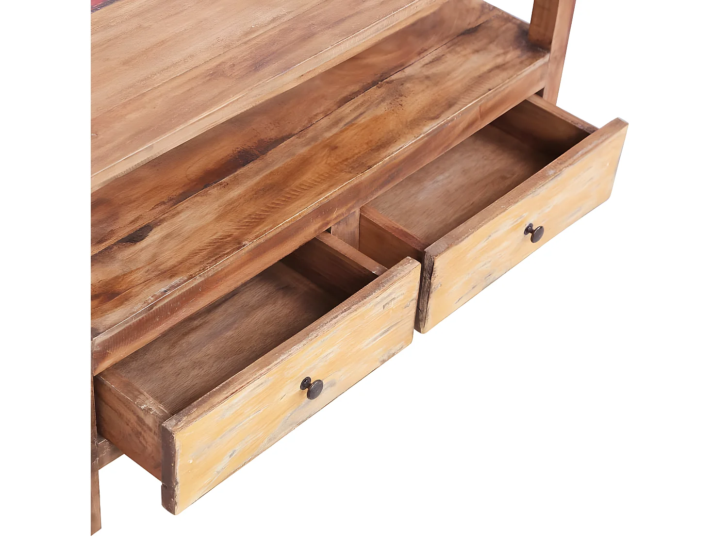 TV-Schrank 90 x 40 x 50 cm Massives Altholz