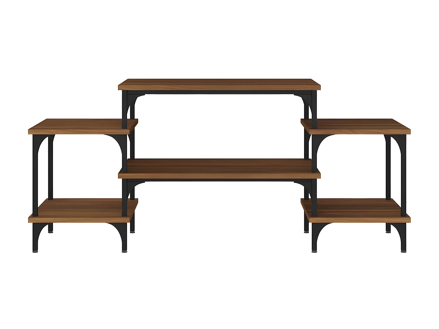 Meuble TV Chêne marron 117x35x52 cm Bois d'ingénierie