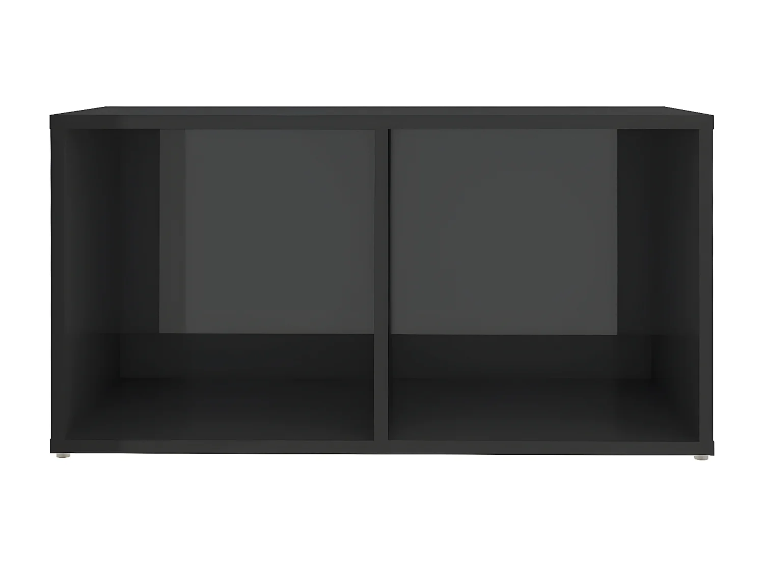 Conjunto de móveis para TV 6 unidades em aglomerado cinza brilhante