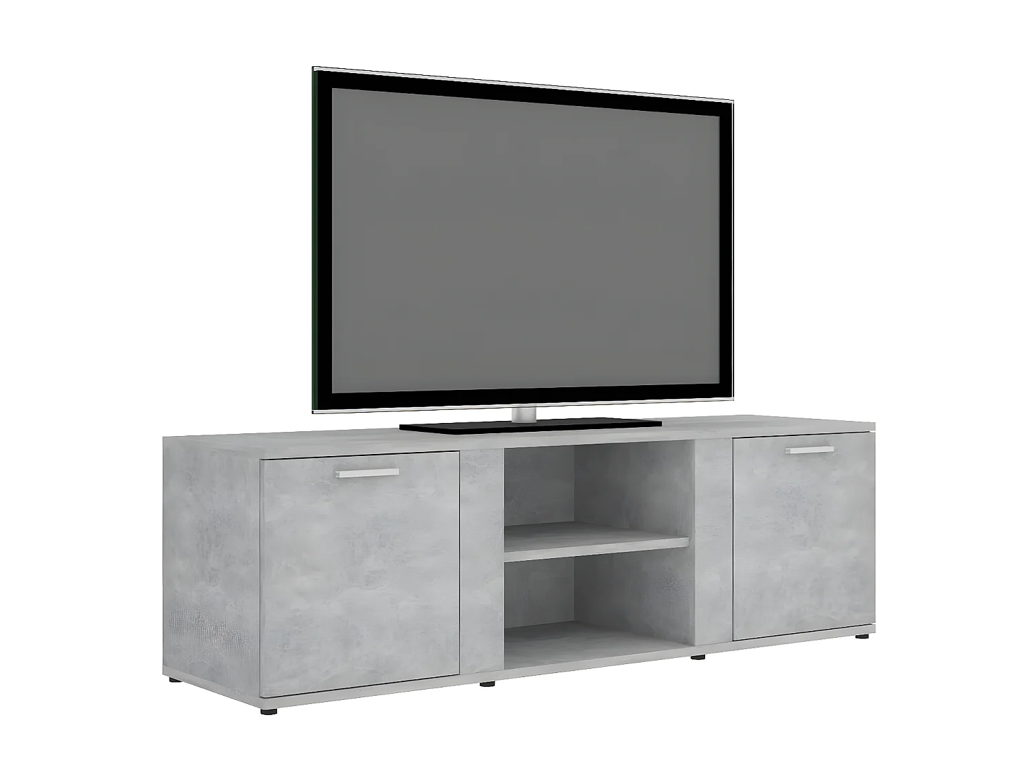 Meuble TV Gris béton 120x34x37 cm Aggloméré