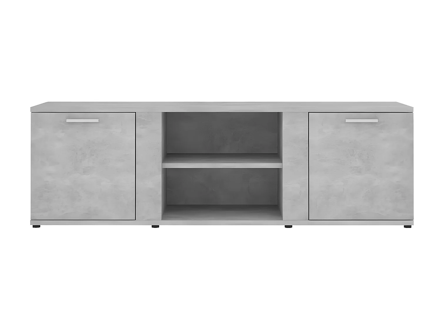 Meuble TV Gris béton 120x34x37 cm Aggloméré