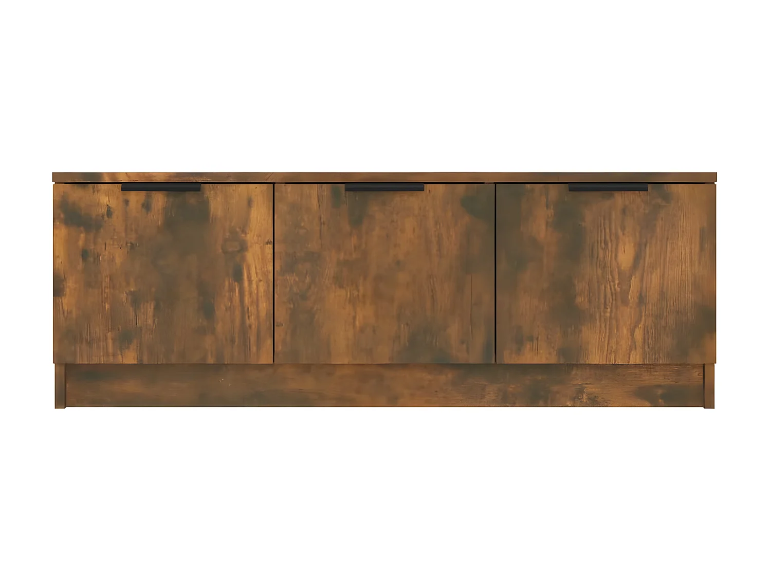 Meuble TV Chêne fumé 102x35x36,5 cm Bois d'ingénierie