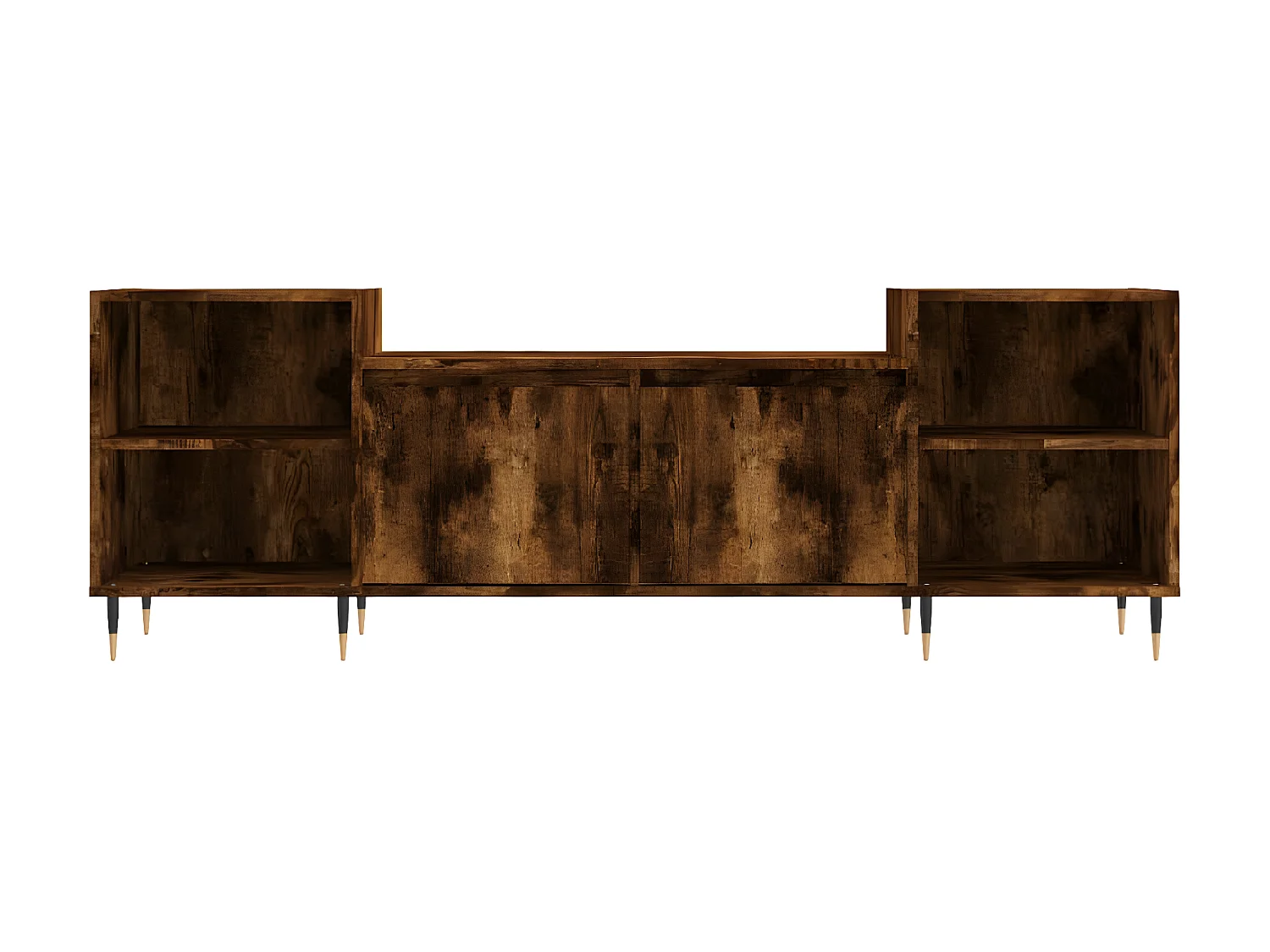 Mobile TV Rovere affumicato 160x35x55 cm MDF