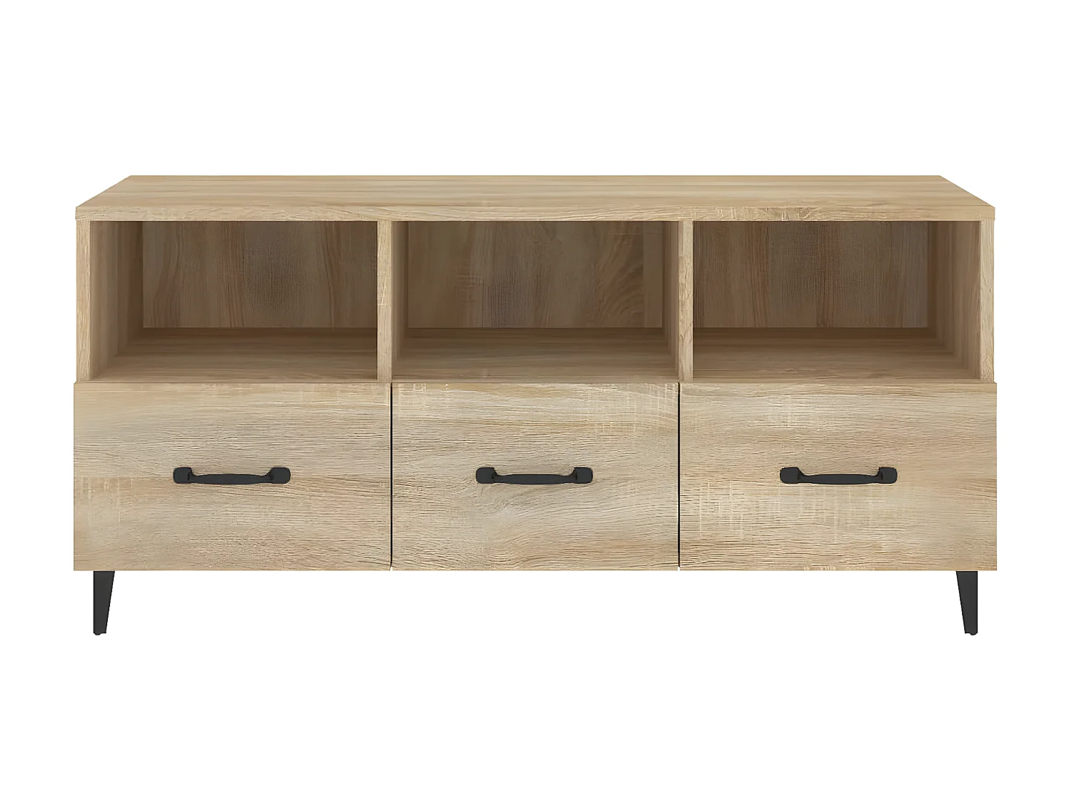 Mueble TV roble Sonoma 102x35x50 cm Madera contrachapada