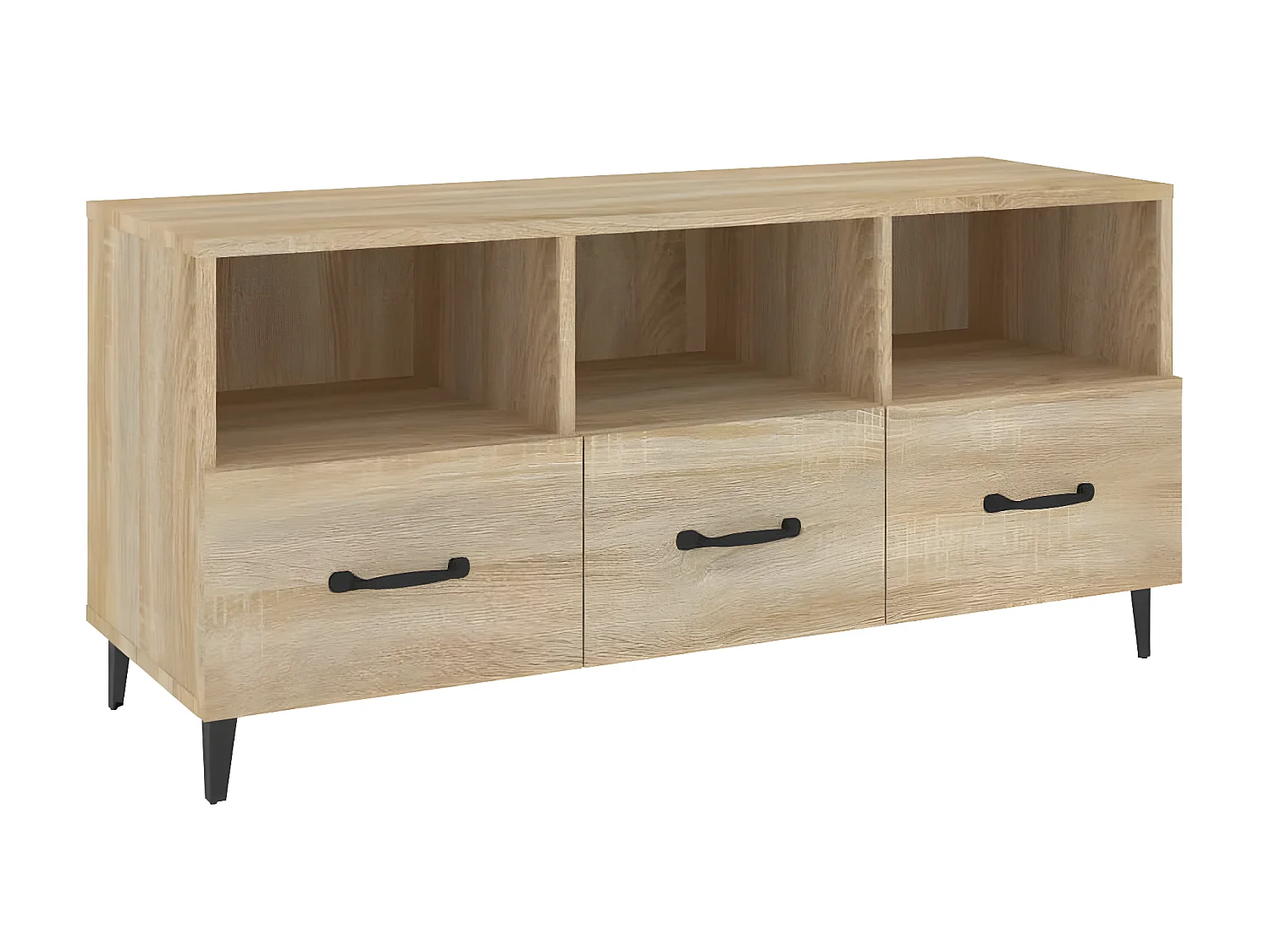 Meuble TV Chêne sonoma 102x35x50 cm Bois d'ingénierie