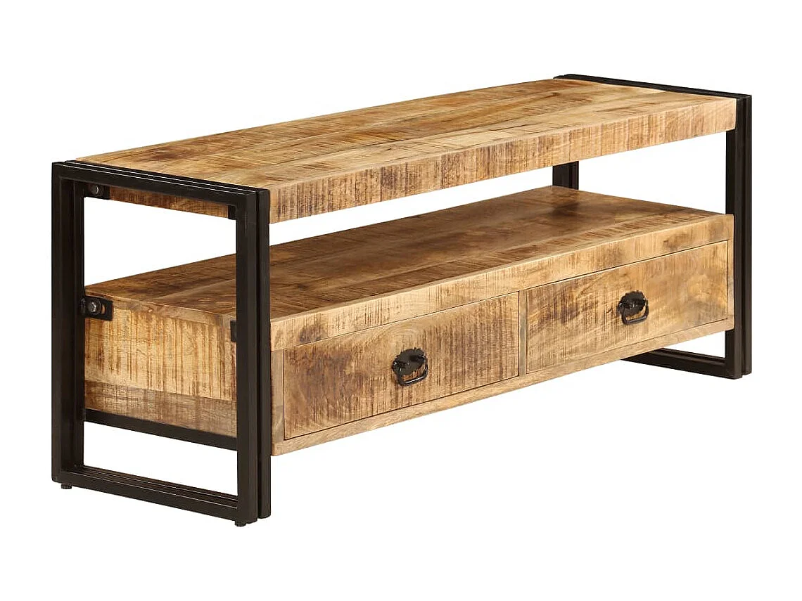 Mueble TV 120x35x45 cm Madera maciza de mango