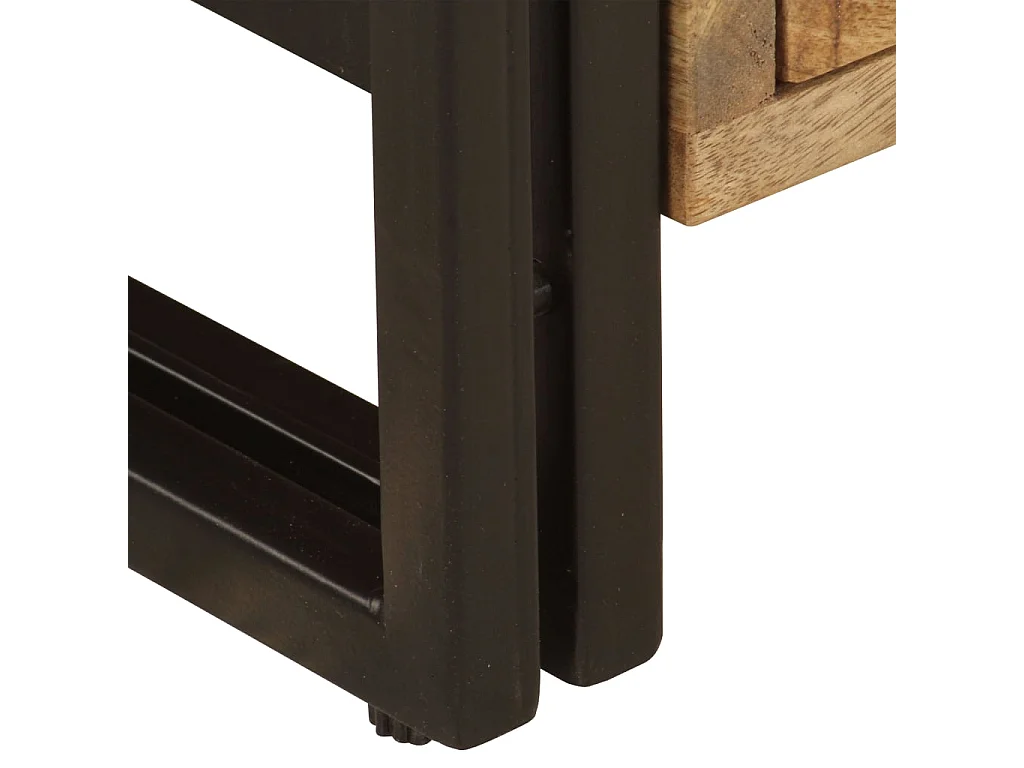 Mueble TV 120x35x45 cm Madera maciza de mango