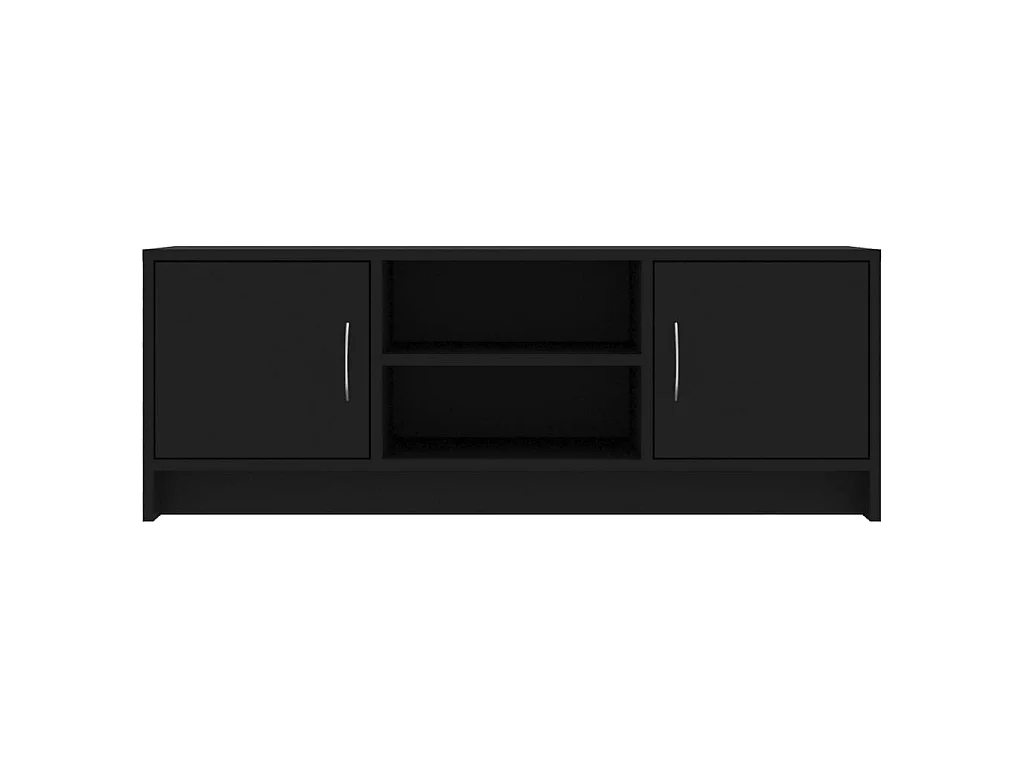 Móvel de TV preto 102x30x37,5 cm madeira projetada