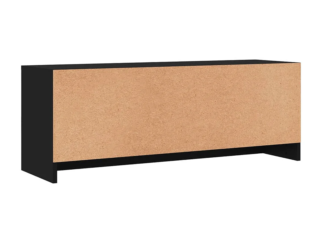 Móvel de TV preto 102x30x37,5 cm madeira projetada