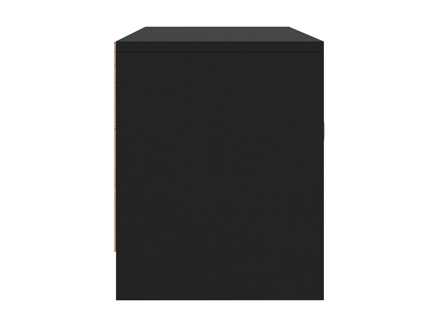 Mueble TV negro 102x30x37,5 cm de madera contrachapada