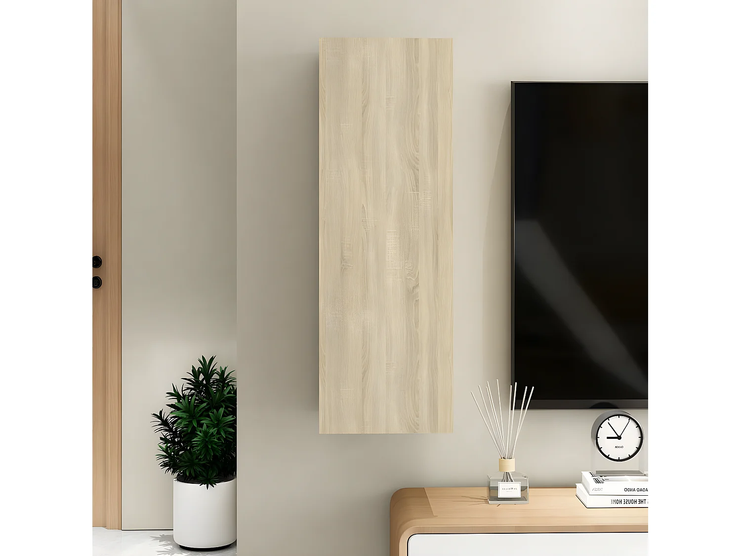 Mobile TV rovere Sonoma 30,5x30x90 cm Truciolato