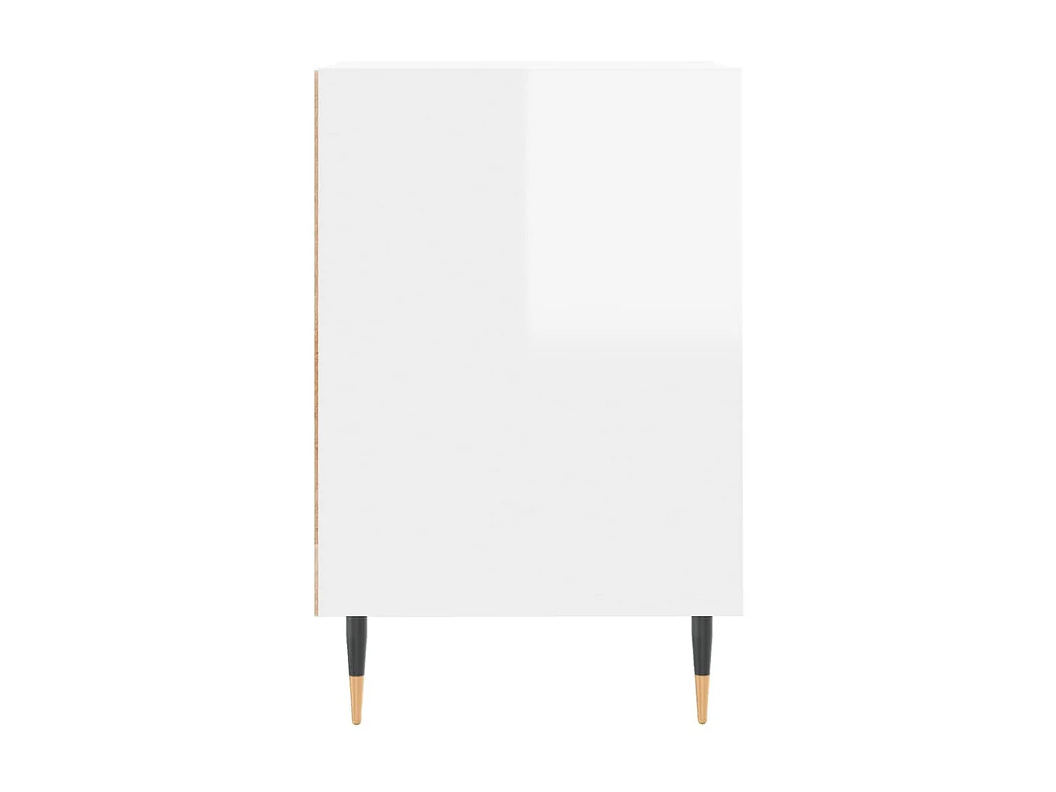 Meuble TV Blanc brillant 160x35x55 cm Bois d'ingénierie