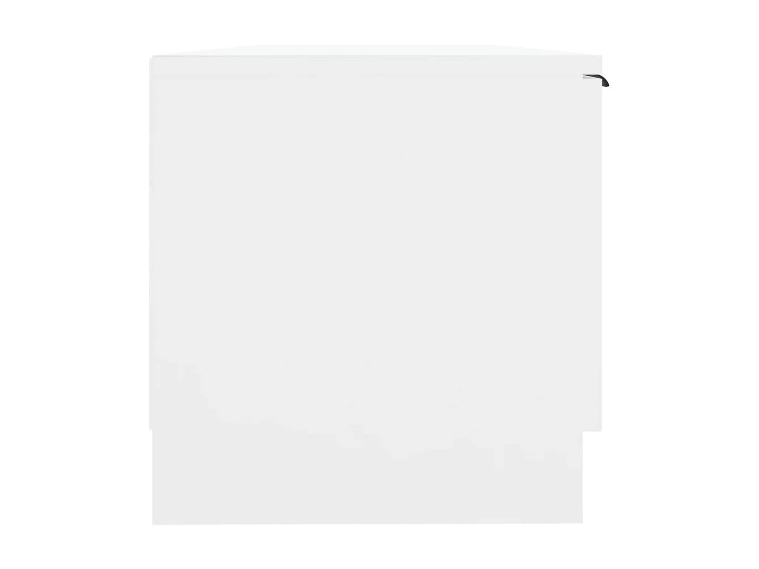 Meuble TV Blanc 102x35x36,5 cm Bois d'ingénierie