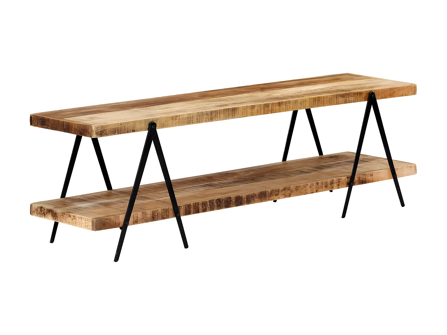 Meuble TV 160x40x50 cm Bois solide de manguier