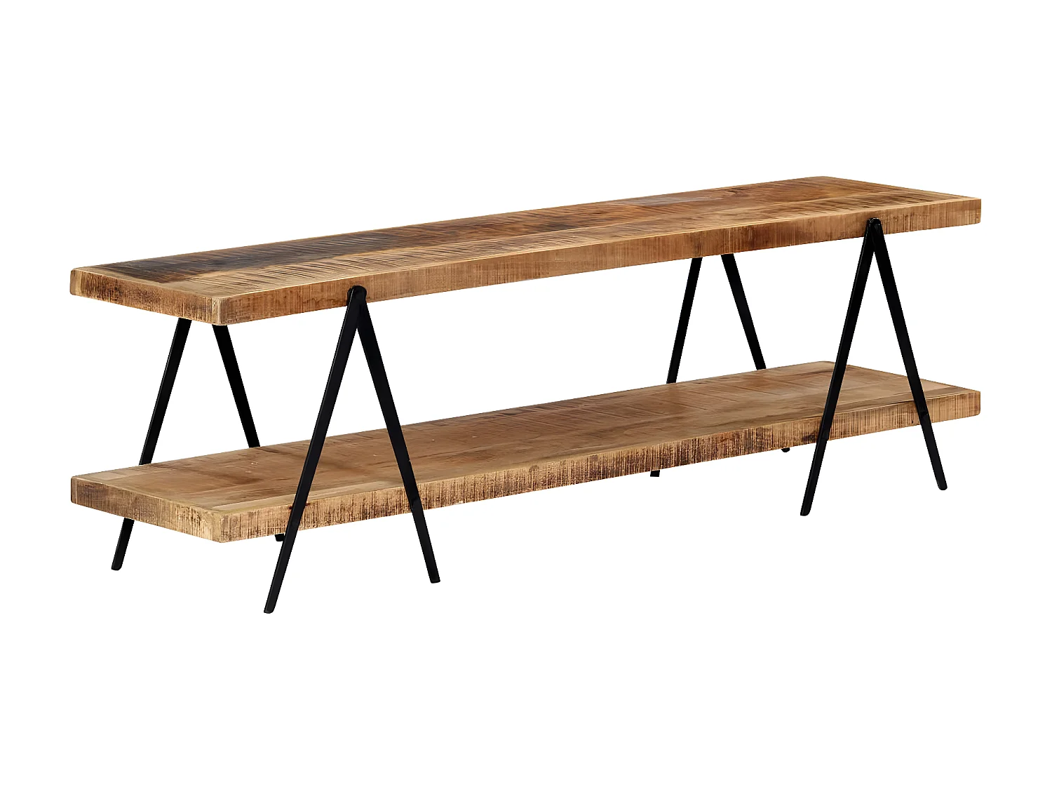 Meuble TV 160x40x50 cm Bois solide de manguier