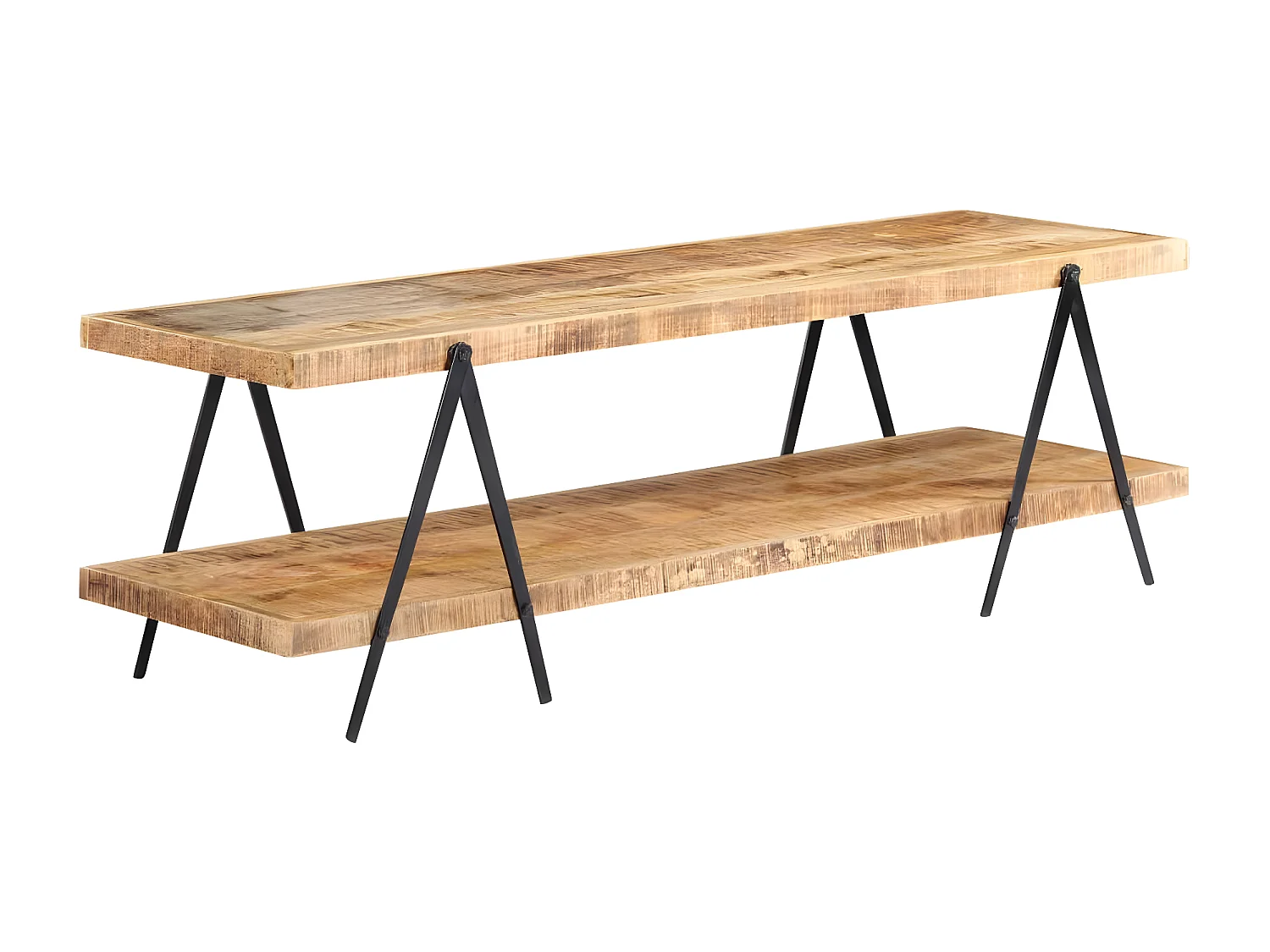 Meuble TV 160x40x50 cm Bois solide de manguier