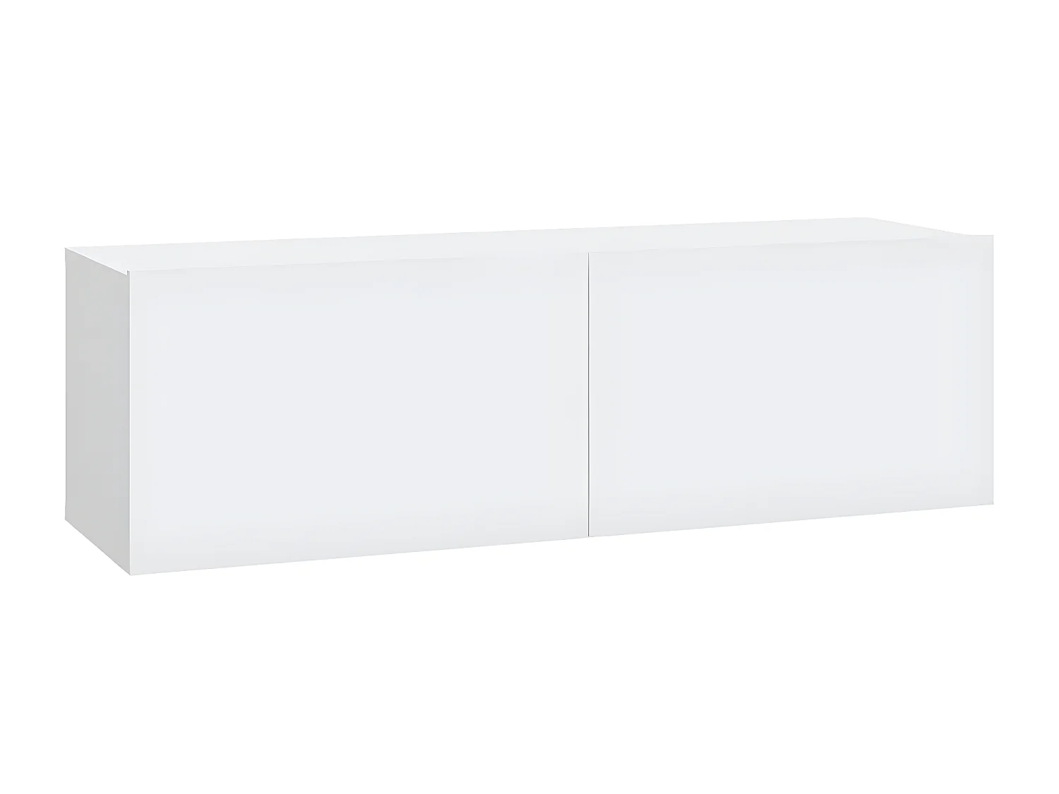 Set supporto TV da 4 pezzi in MDF bianco