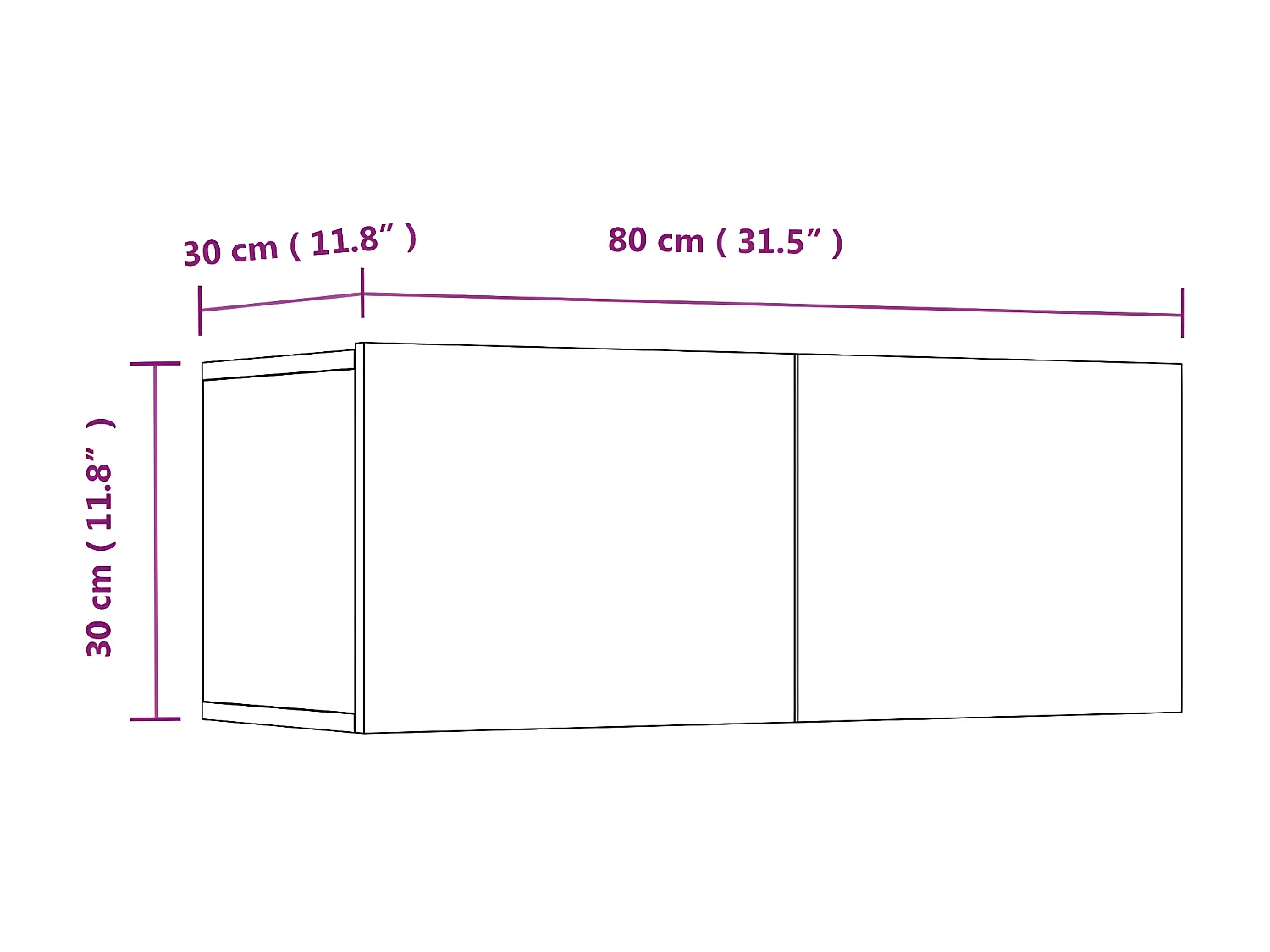 Ensemble de meubles TV 4 pcs Blanc Bois d'ingénierie