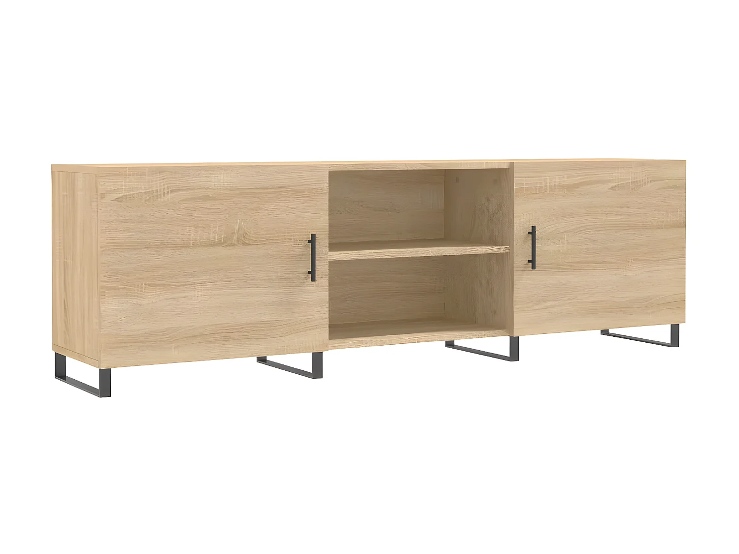 Meuble TV chêne sonoma 150x30x50 cm bois d'ingénierie