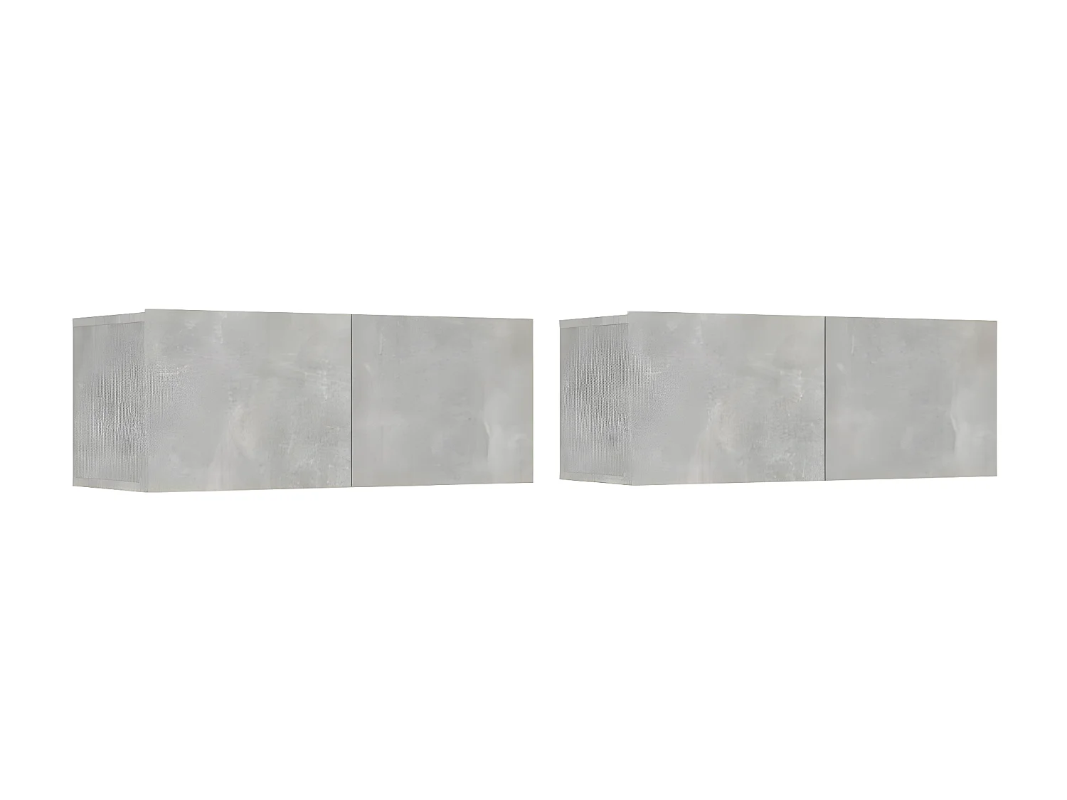 Ensemble de meubles TV 6 pcs Gris béton Bois d'ingénierie