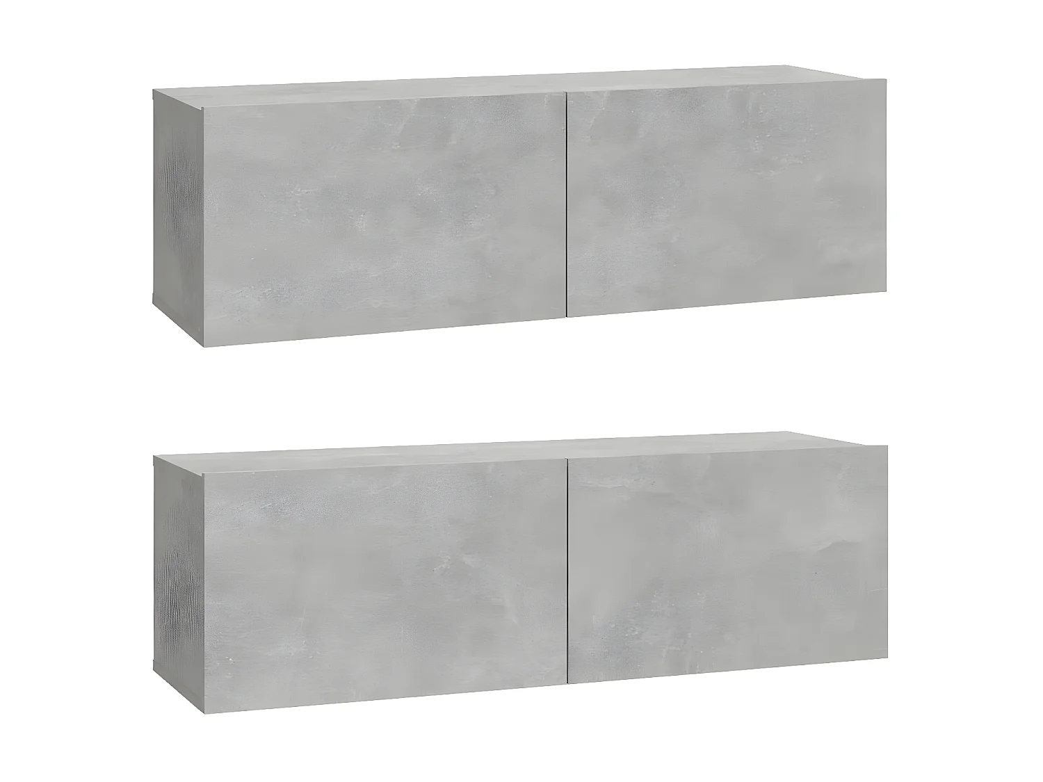 Ensemble de meubles TV 6 pcs Gris béton Bois d'ingénierie