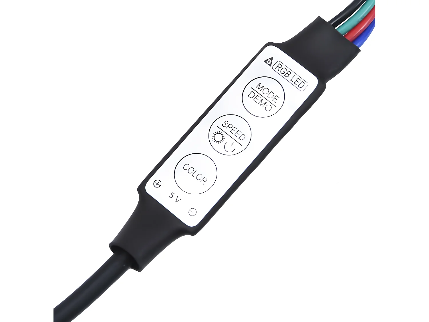 TV-meubel met LED-verlichting Betongrijs 195x35x40 cm