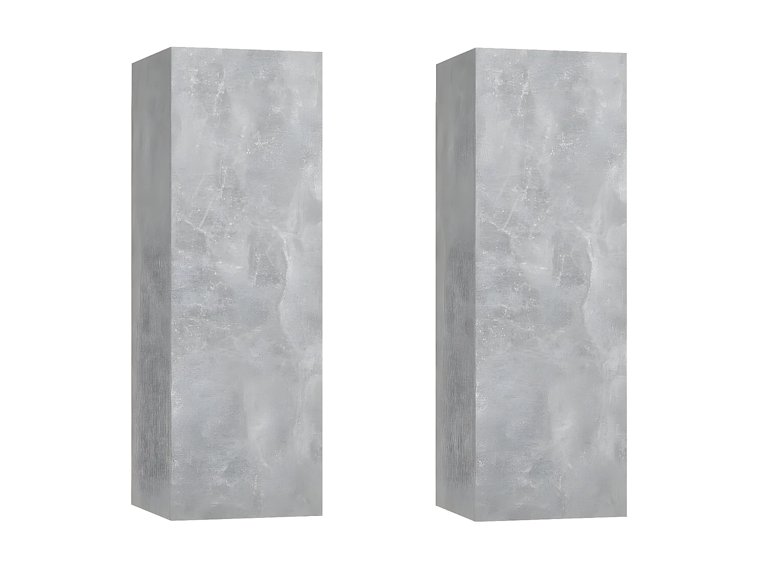 Meubles TV 2 pcs Gris béton 30,5x30x90 cm Aggloméré