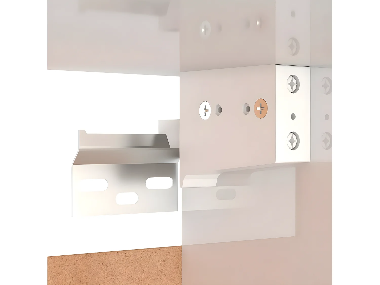 TV-meubelset 10-delig Glanzend wit spaanplaat