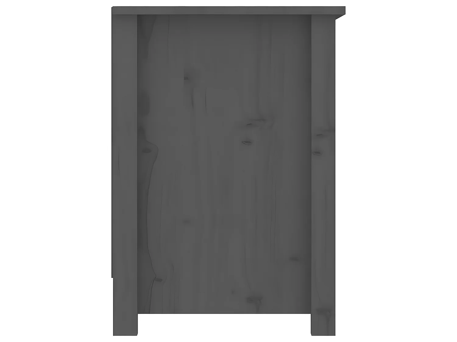 Meuble TV Gris 103x36,5x52 cm Bois de pin massif