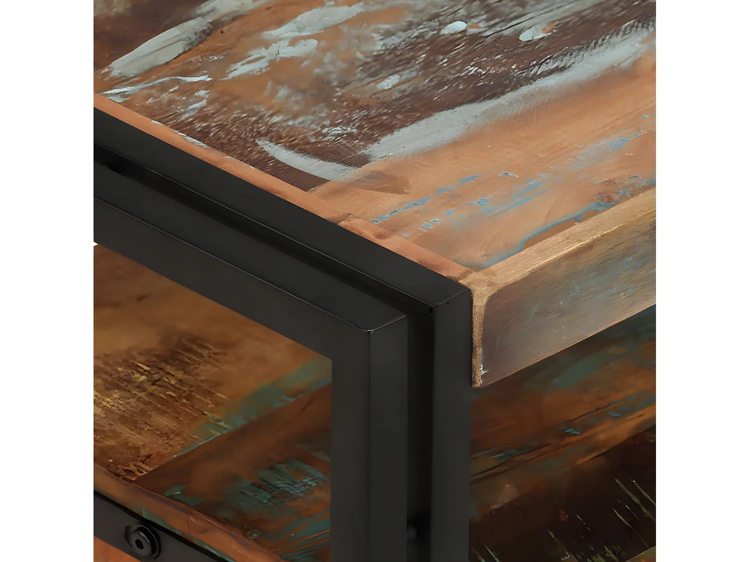 TV-meubel Massief hergebruikt hout