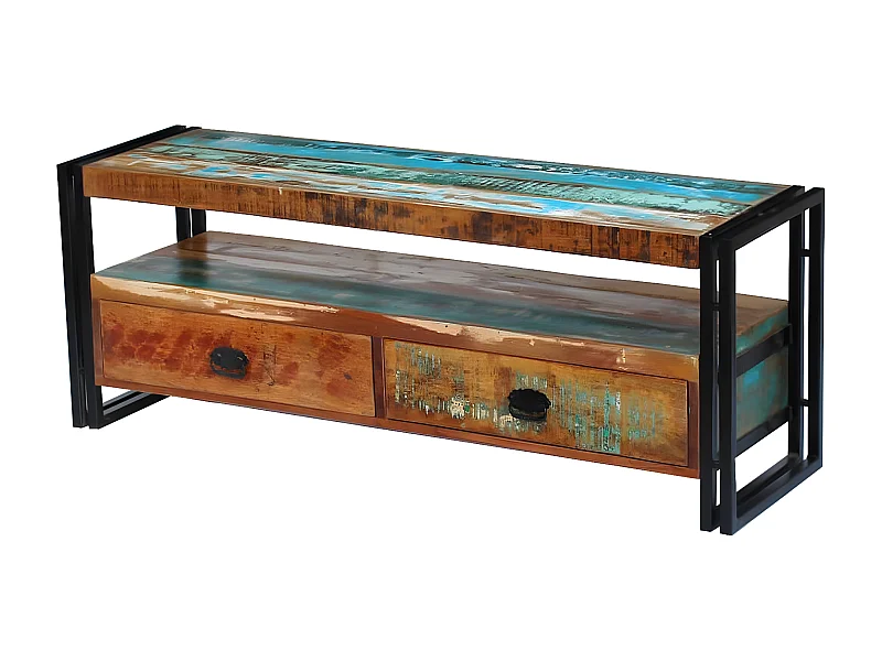 Meuble TV Bois de récupération massif