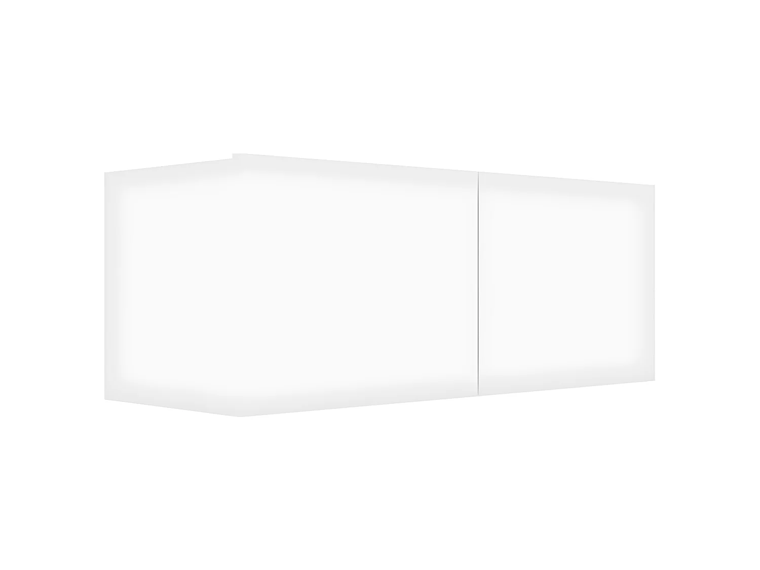 4-delige tv-meubelset wit parket