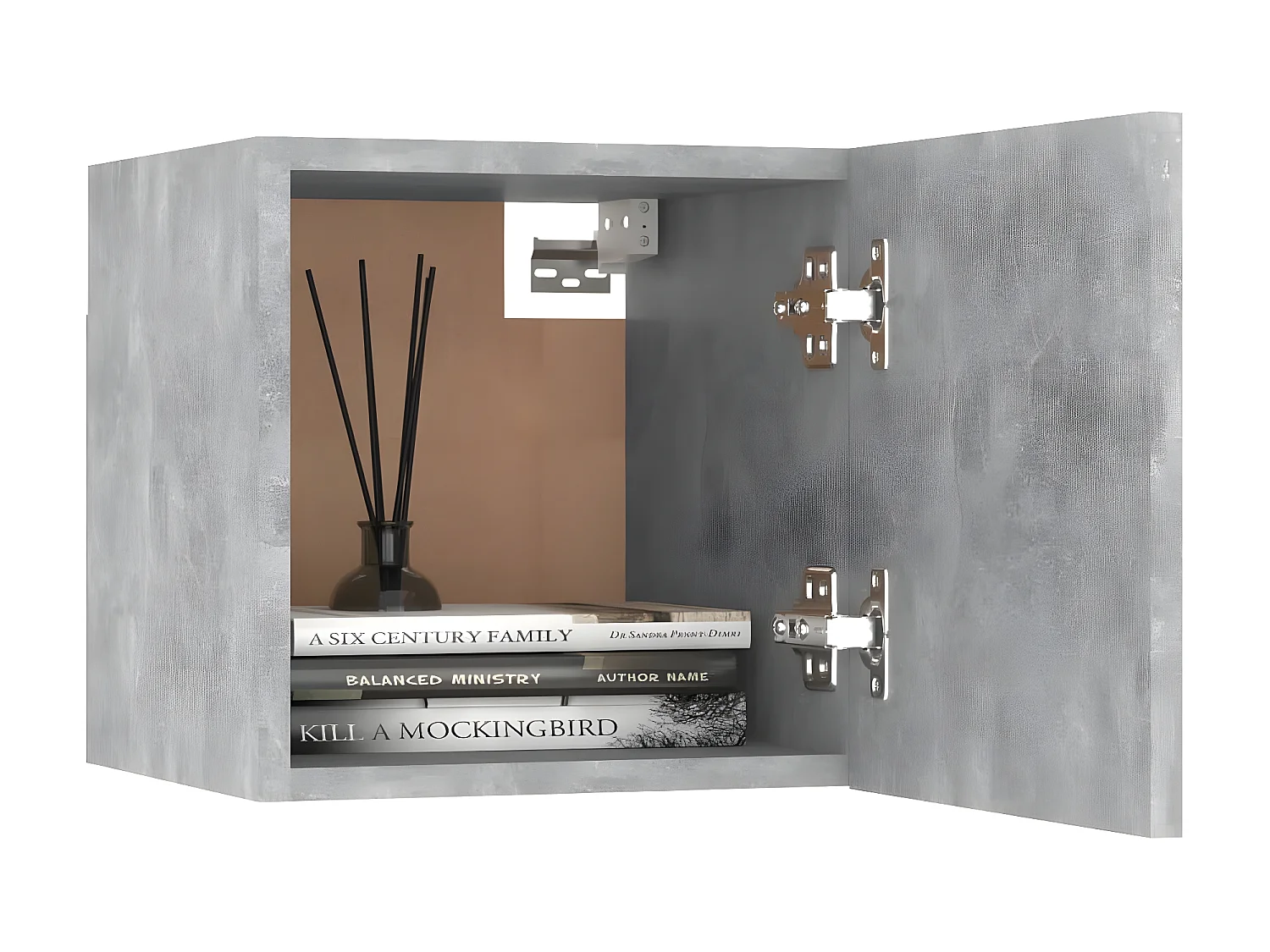 Set mobili TV 7 pz. Truciolare grigio cemento