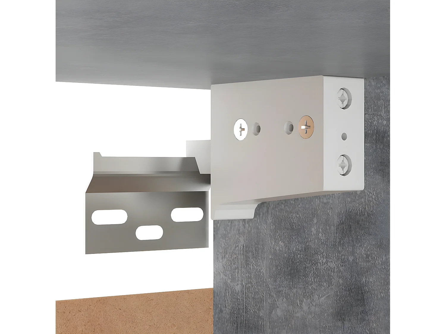 Ensemble de meubles TV 7 pcs Gris béton Aggloméré