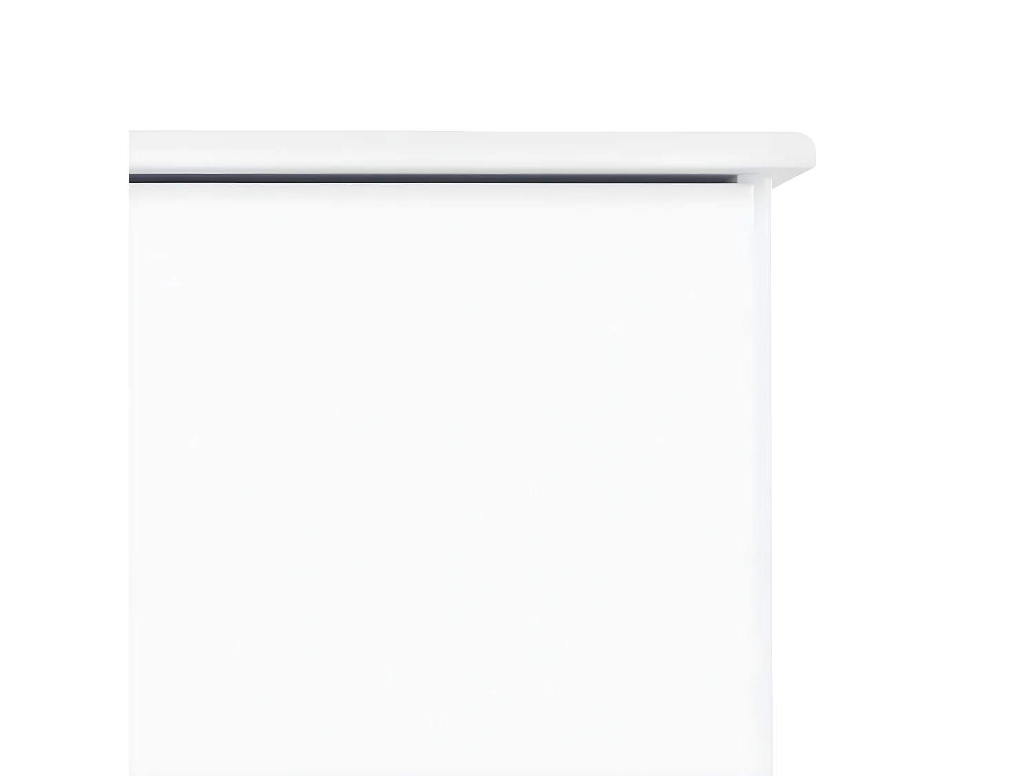 Meuble TV ALTA blanc 112x35x41 cm bois massif de pin