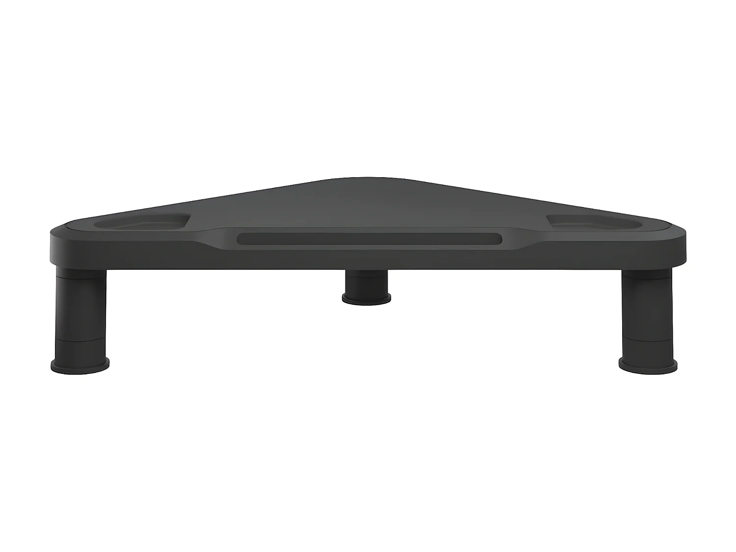 Support de moniteur d'angle Noir 49x28x10,5 cm