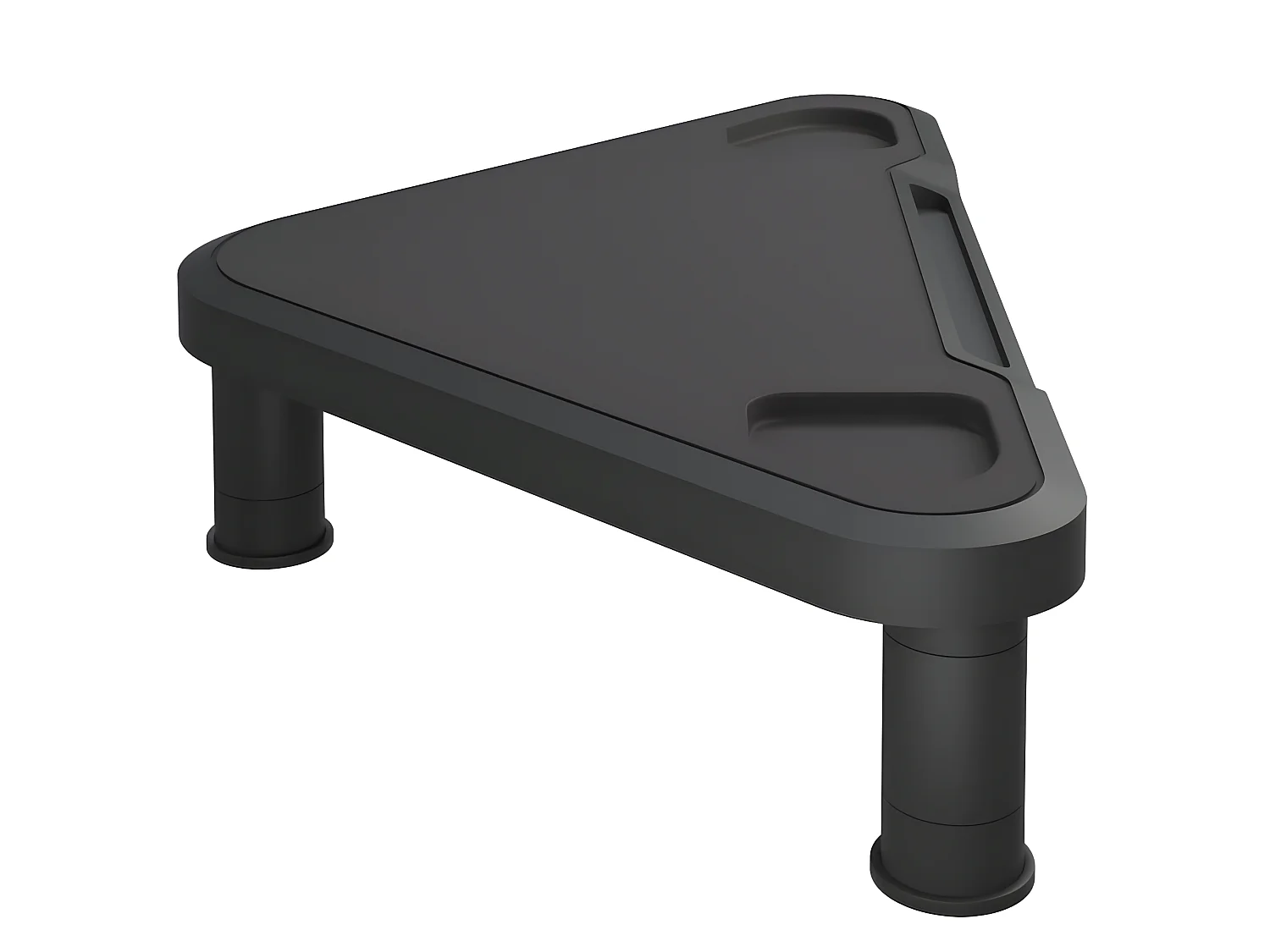 Support de moniteur d'angle Noir 49x28x10,5 cm