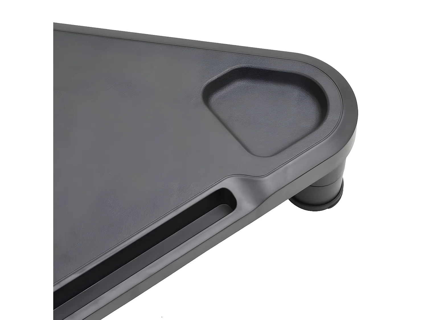 Support de moniteur d'angle Noir 49x28x10,5 cm