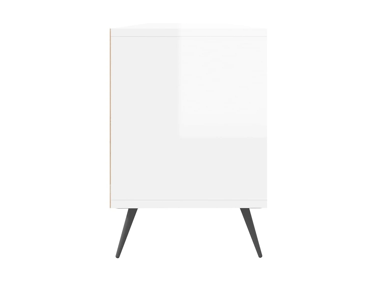 Glanzend wit TV-meubel 150x30x44,5 cm samengesteld hout