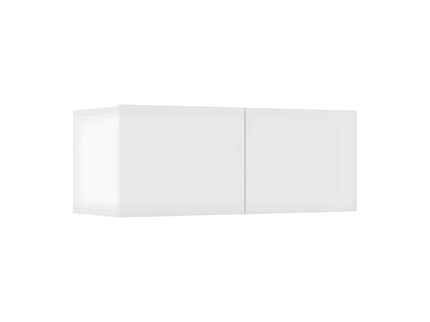 7-delige tv-meubelset wit parket
