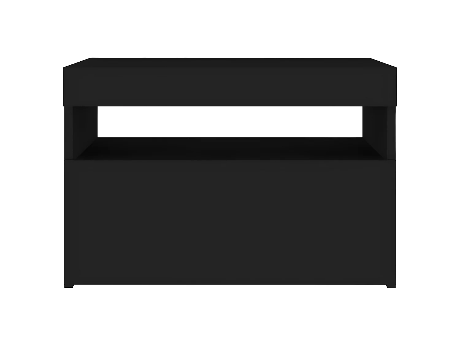 Mobile TV con luci LED nero 60x35x40 cm