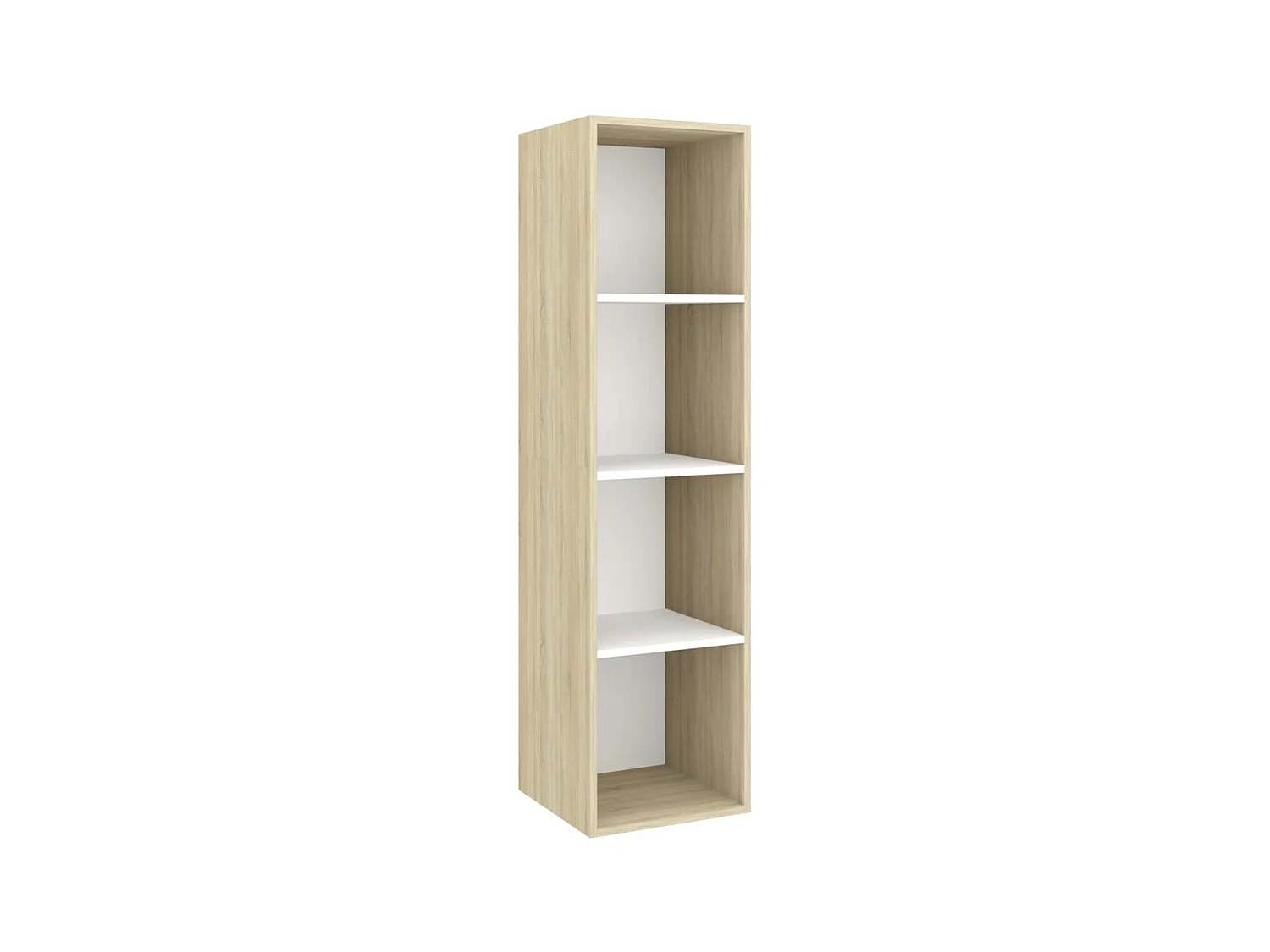Ensemble de meuble TV 3 pcs Blanc et chêne sonoma Aggloméré