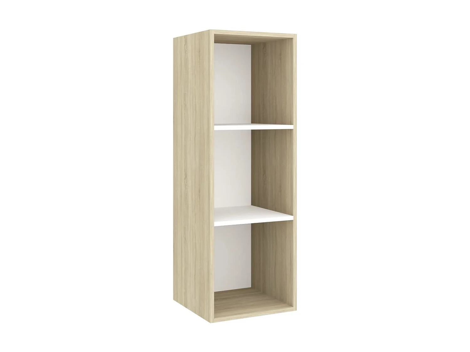 Ensemble de meuble TV 3 pcs Blanc et chêne sonoma Aggloméré