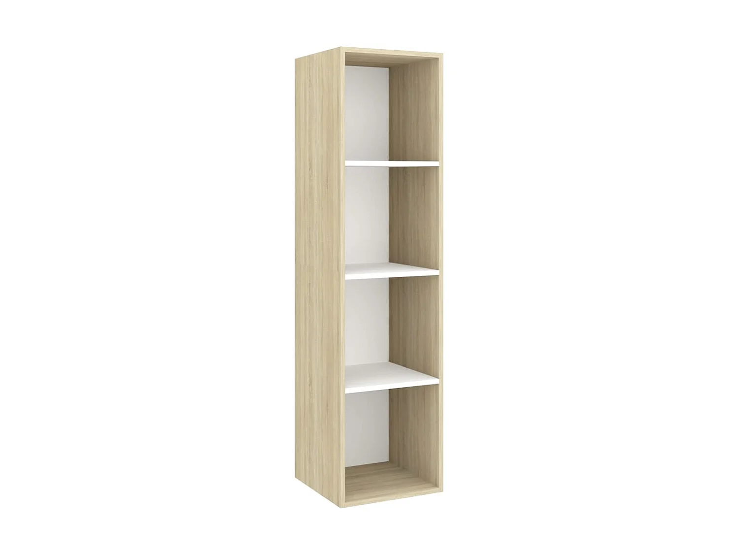 Ensemble de meuble TV 3 pcs Blanc et chêne sonoma Aggloméré