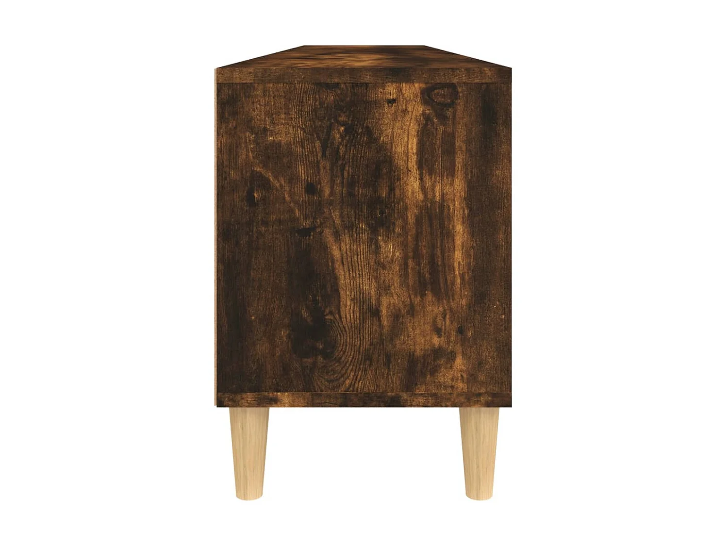 Gerookt eiken tv-meubel 150x30x44,5 cm samengesteld hout