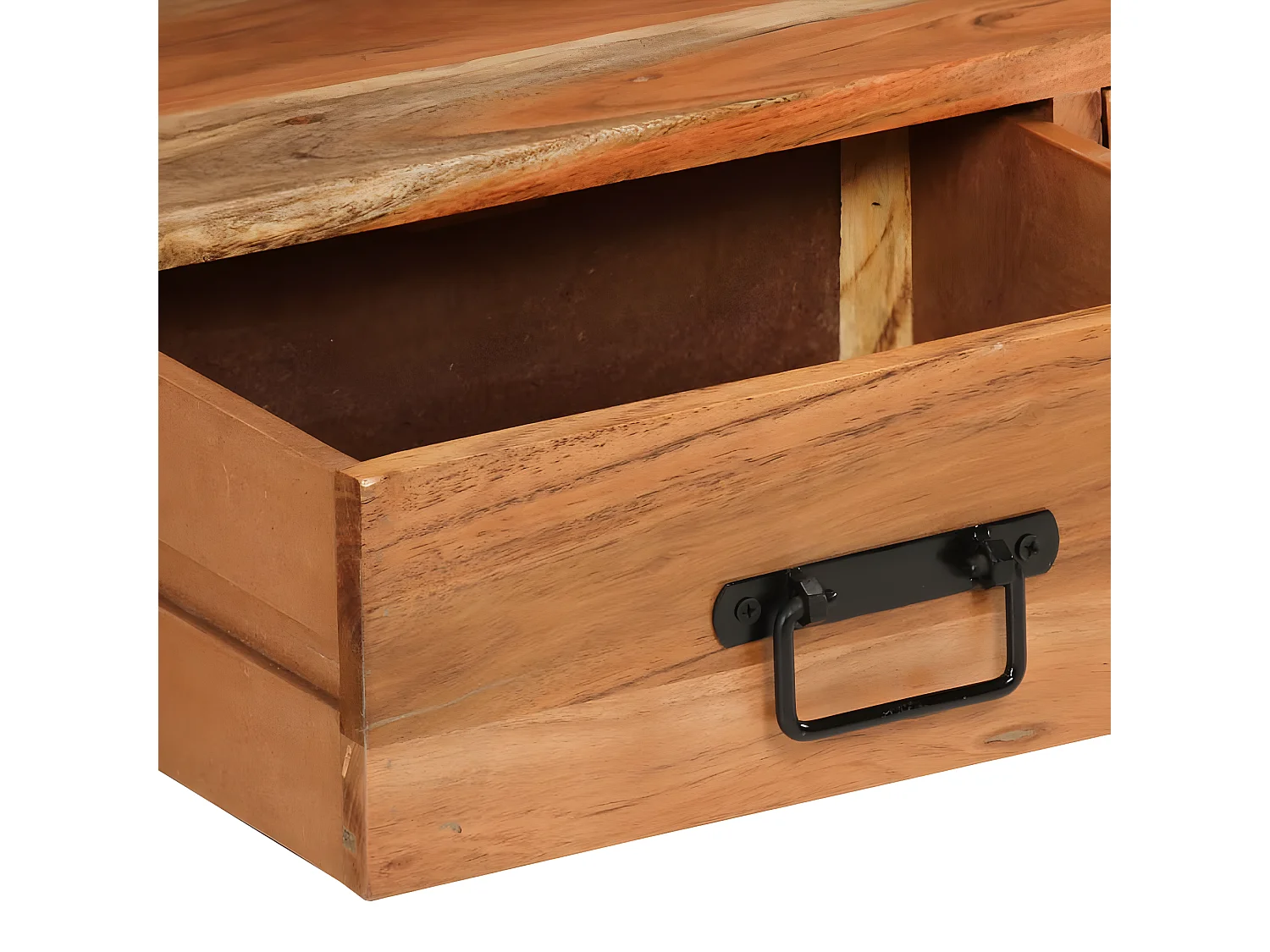 Meuble TV 120x30x45 cm bois d'acacia massif