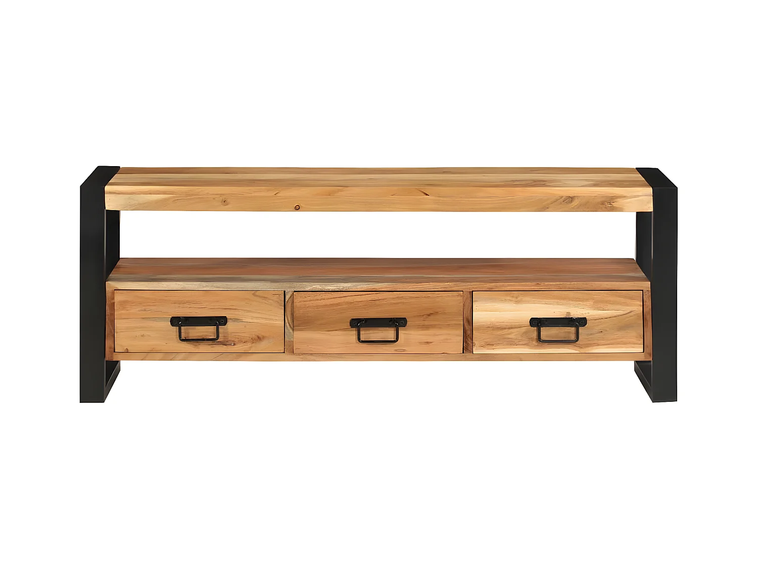 Meuble TV 120x30x45 cm bois d'acacia massif