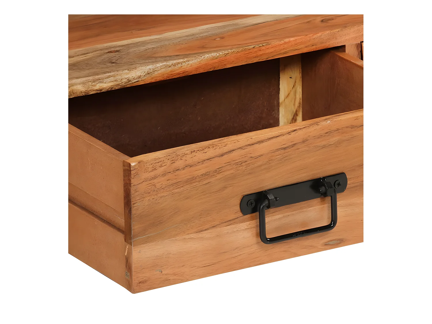 Meuble TV 120x30x45 cm bois d'acacia massif